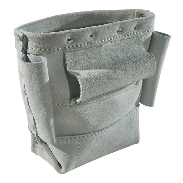 Tool Pouch, Leather, 1 Pockets, White, 9