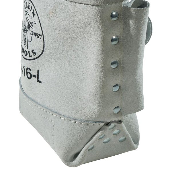 Tool Pouch, Leather, 1 Pockets, White, 9