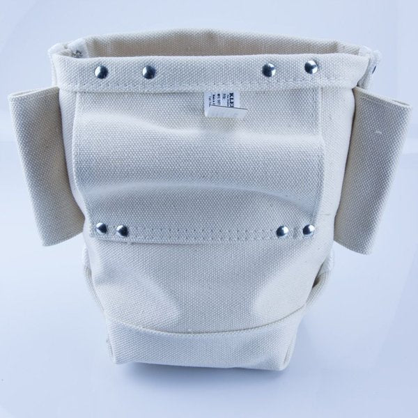 Tool Bag, Bull-Pin and Bolt Bag, Tunnel Loop, Canvas, 5 x 10 x 9-Inch
