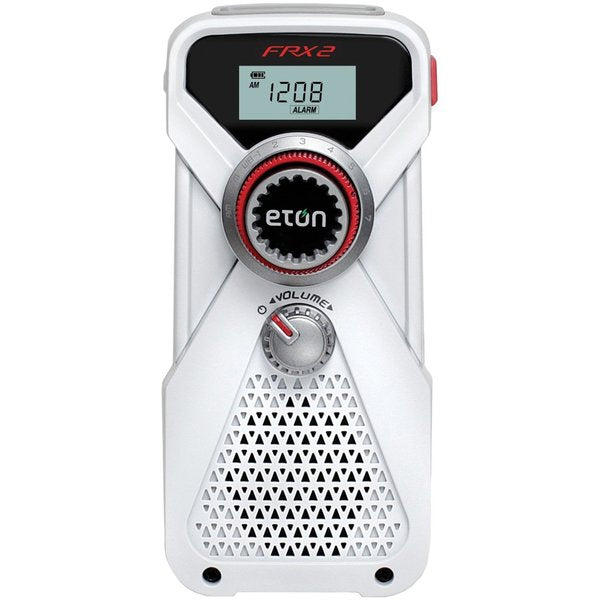Portable Weather Radio, White, AM/FM, NOAA