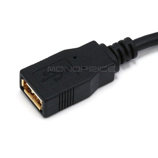 USB 2.0 Extension Cable, 10 ft.L, Black