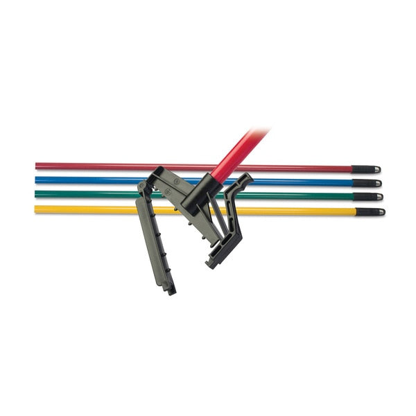 60 in L Quick Release Mop Handle, Quick Release Connection, Green, PK12