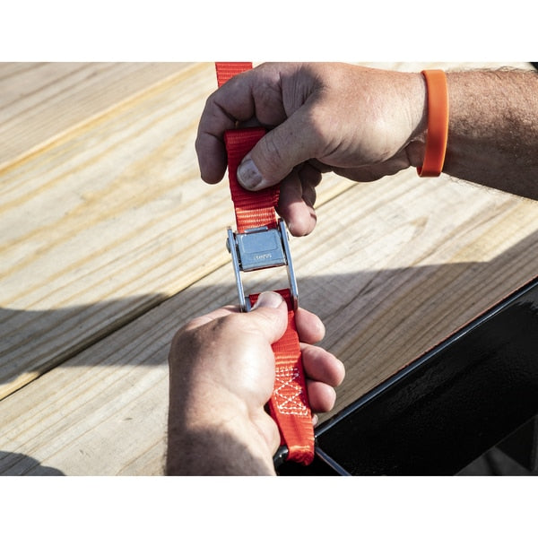 Tie Dwn Strap, 300 lb. Wrkng Ld Limit, PK4