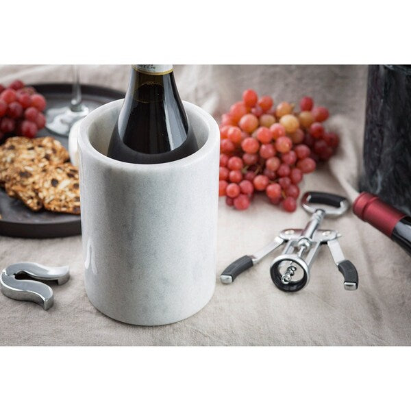 Marble Wine Server, White, 5 DiaX7