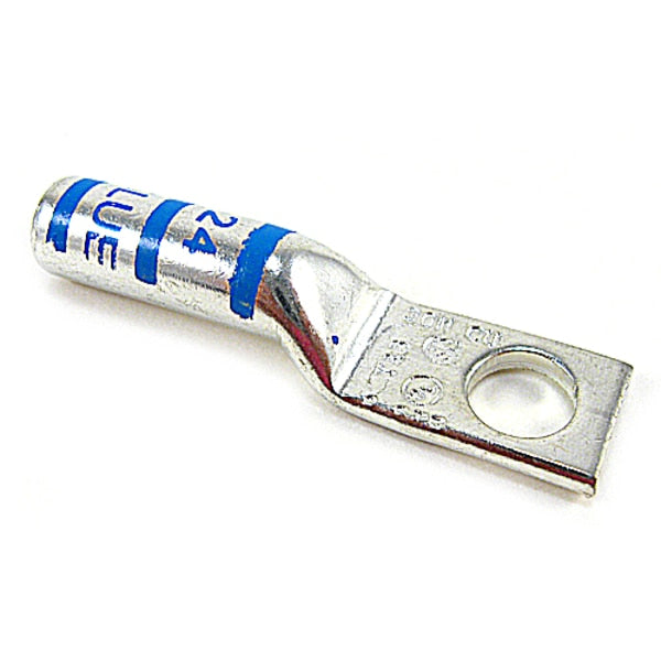 Compression Lug, Long, 6 Awg, L1.65 In, Bl