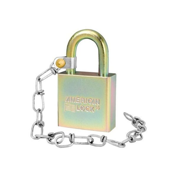 Padlock, Keyed Different, Standard Shackle, Rectangular Steel Body, Boron Shackle, 3/4 in W