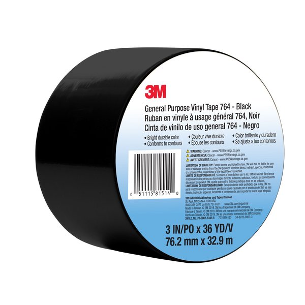 Vinyl Tape, Black, 3