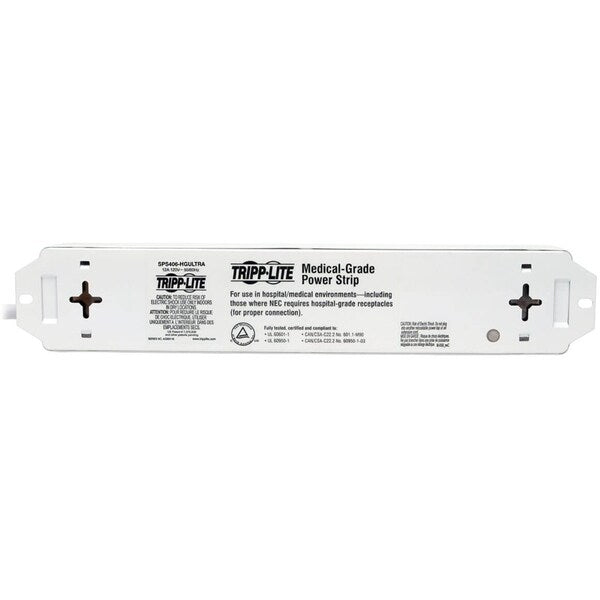 Surge Protector Strip, 4 Outlet, White