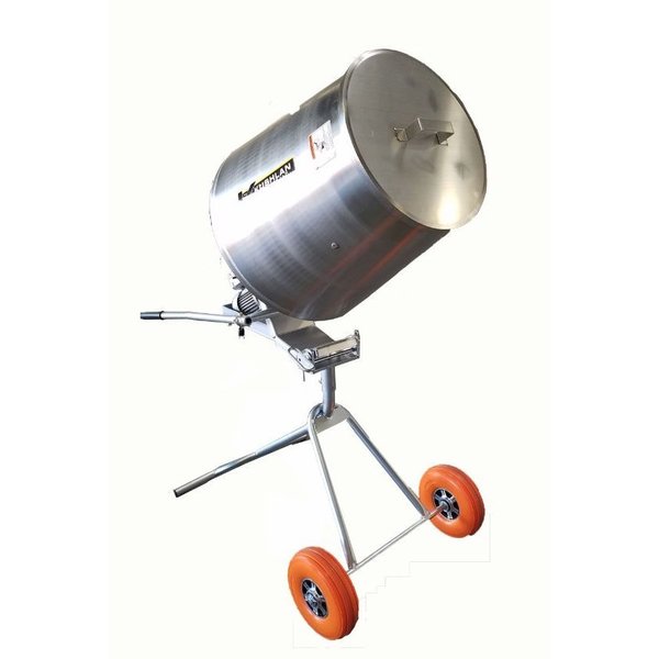 Stainless Steel Multi-Purpose Grade Mixer, 115 V, 3/4 HP, 5.5 cu ft. Stainless Steel Drum, FDA Compliant