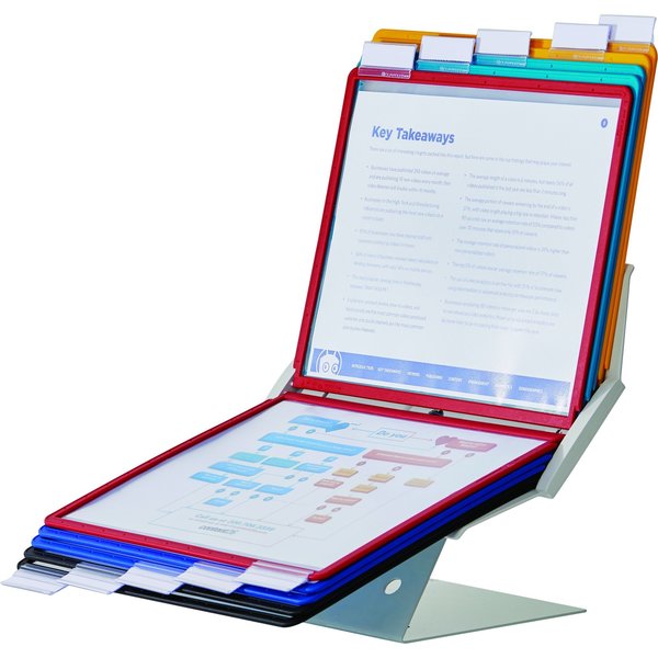 Rotating Desk/Wall Ref Sys, 10 Pnls, Asst