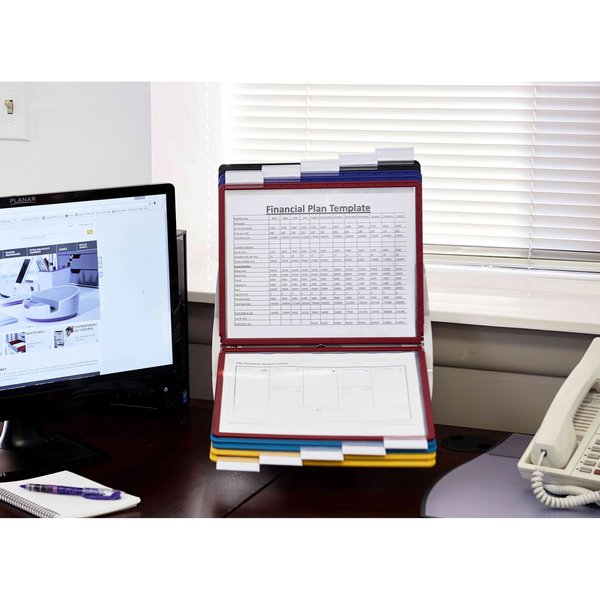 Rotating Desk/Wall Ref Sys, 10 Pnls, Asst