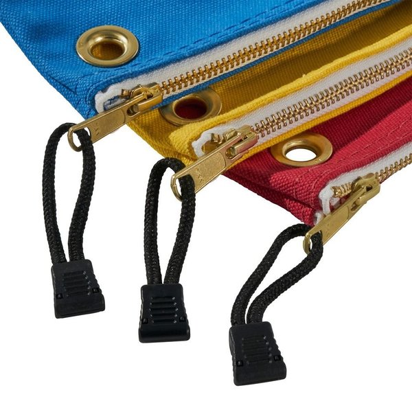 Tool Bag Set, #8 Canvas, 1 Pockets, Blue/Red/Yellow, 8