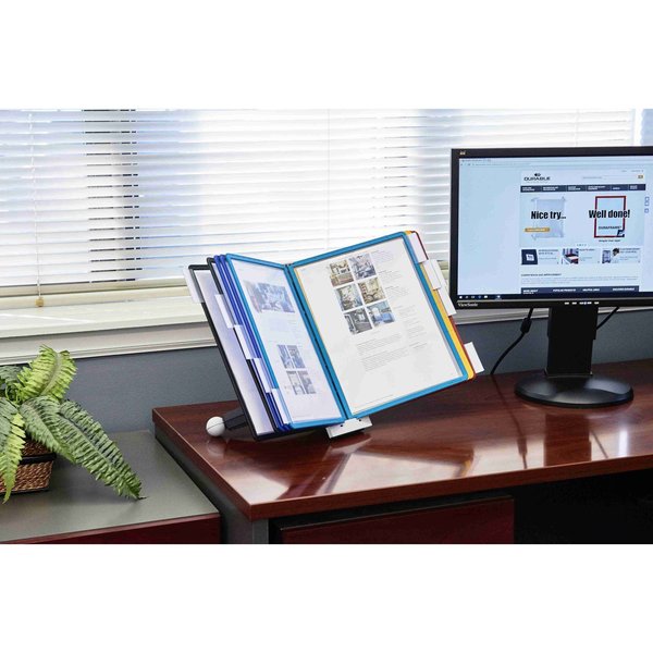 Desk Ref Sys, 10 Panels, Assorted Colors