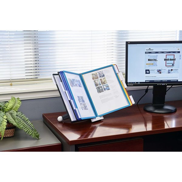 Desk Ref Sys, 10 Panels, Assorted Colors