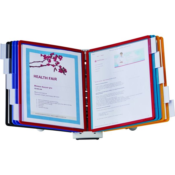Desk Ref Sys, 10 Panels, Assorted Colors