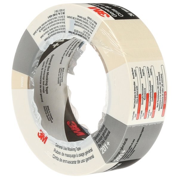 Masking Tape, Tan, Rubber, 1-27/64