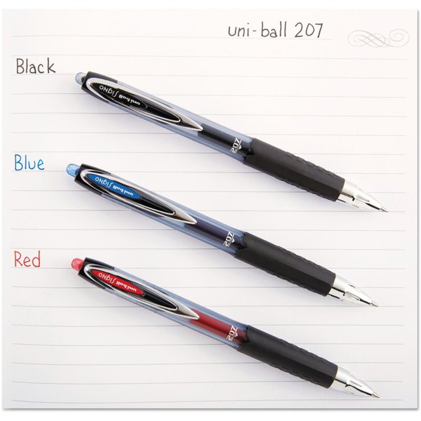 Pen, Gel, 207, Retrct, 0.7Mm, Be, PK12