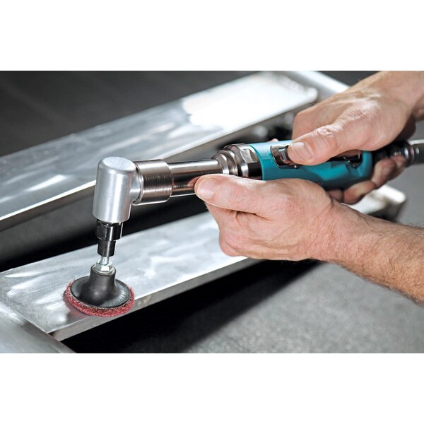 Extended Right Angle Die Grinder, .7HP, 12000RPM