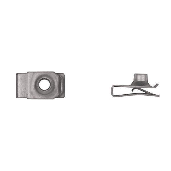 Blk Short Extruded U Nuts 6.3-1.00mm PR .010