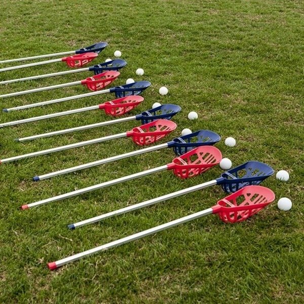 Soft Lacrosse Set, 12 Sticks, 6 Balls, PK18