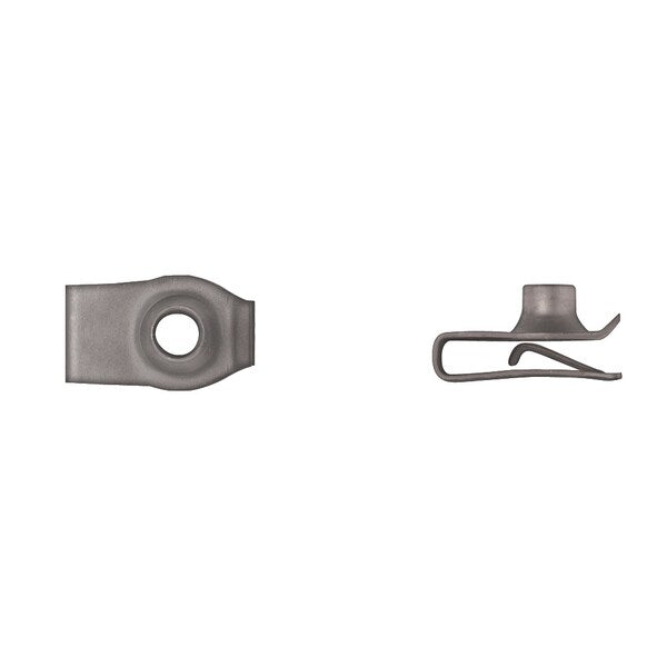 Blk Short Extruded U Nuts 6-1.00mm PR .80mm-4.00mm PK100