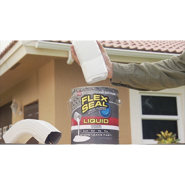 Leak Sealer, 32 oz, Rubber Base, White