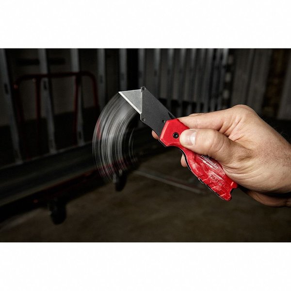 6-5/32 in. General Purpose FASTBACK Compact Folding Utility Knife in Red