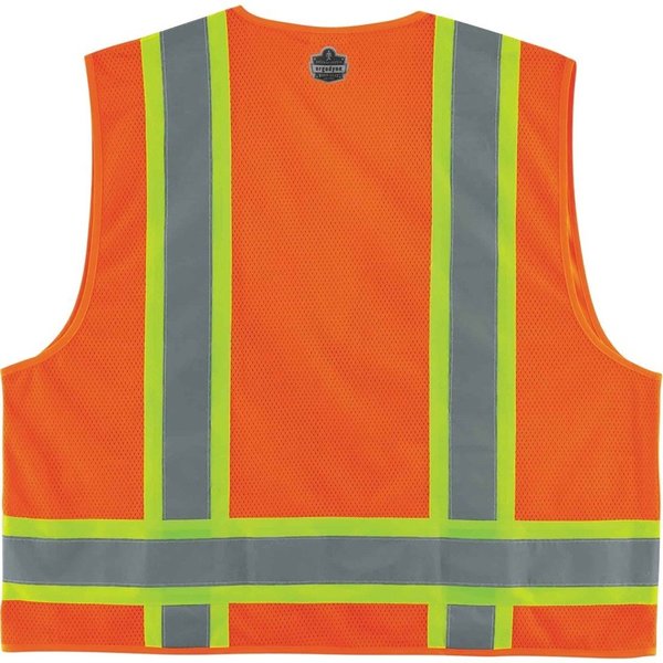 Two-Tone Surveyors Vest, Orange, L/XL