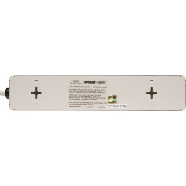 Surge Suppressor, 6 Outlets, Mn. Qty. 6=