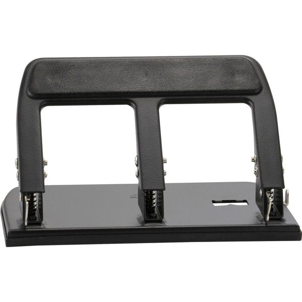 Heavy Duty Paper Punch, Three Hole, Blk