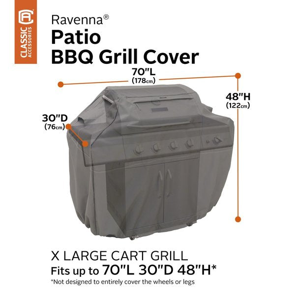 BBQ Grill Cover, X-Large, Grey