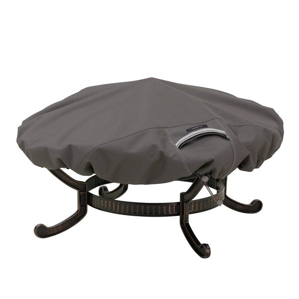 Large Round Fire Pit Cover, Grey