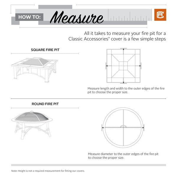 Large Round Fire Pit Cover, Grey
