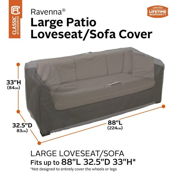 Ravenna Large Patio Loveseat Cover, 90