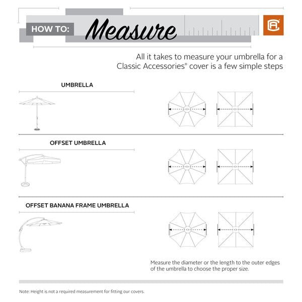 Ravenna Patio Umbrella Cover, Grey, 23.5