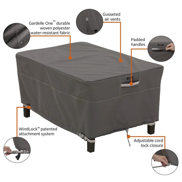 Ravenna Small Rectangle Ottoman/Table Cover, 32