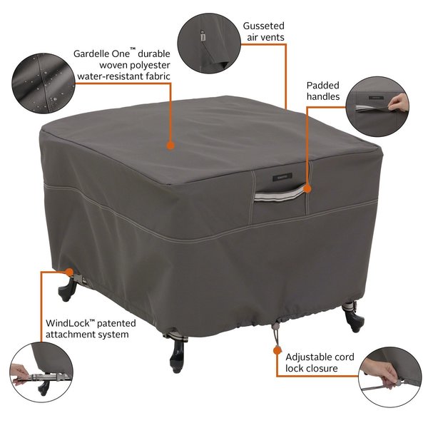 Ravenna Large Square Patio Ottoman/Table Cover, 28