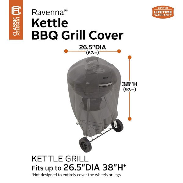 Cover, Grill, Patio Kettle BBQ, Grey