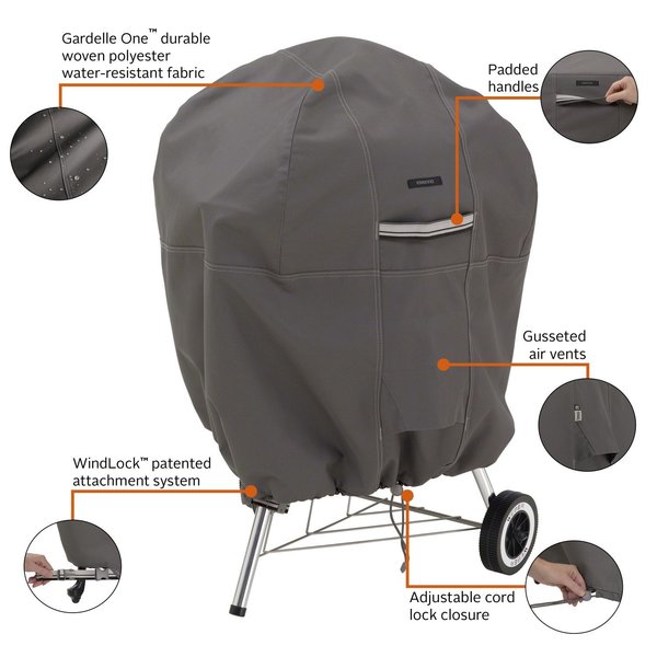 Cover, Grill, Patio Kettle BBQ, Grey