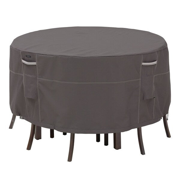 Ravenna Small Tall Round Table/Chair Set Cover, Grey, 62