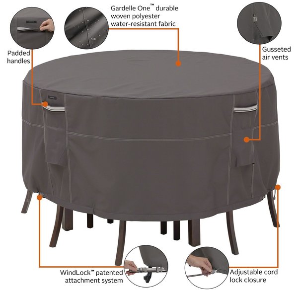 Ravenna Small Patio Table/Chair Set Cover, 62