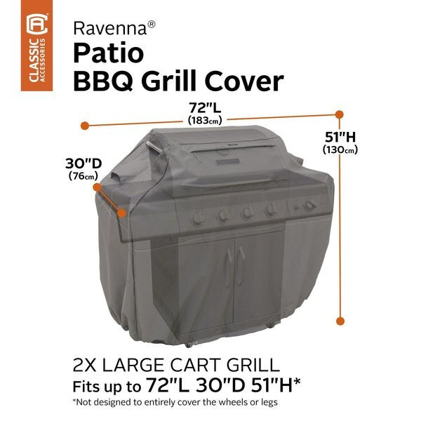 BBQ Grill Cover, XX-Large, Grey
