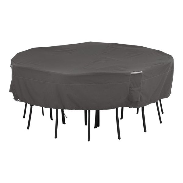 Ravenna Large Square Table/Chair Set Cover, Grey, 100