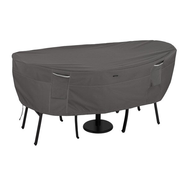 Ravenna Bistro Patio Table/Chair Set Cover, Grey, 82
