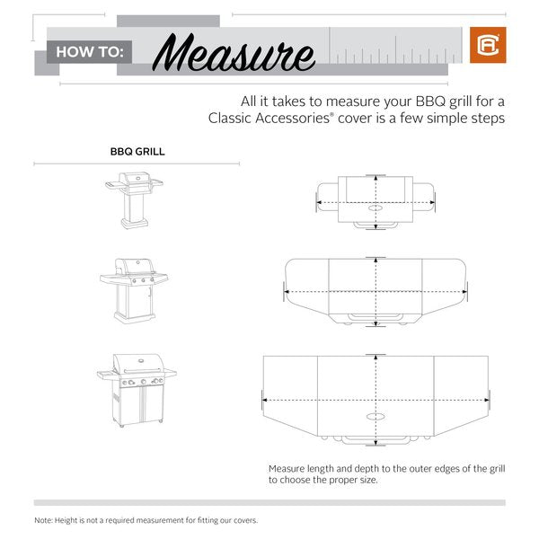 BBQ Grill Cover, Grey, 3X-Large