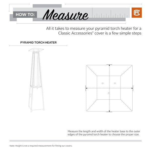 Ravenna Cover, Pyramid Torch, Patio Heater, Grey, 22