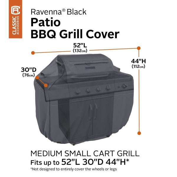 BBQ Grill Cover, Medium/Small, Black
