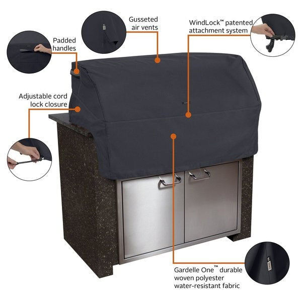 Built In Grill Top Cover, X-Small, Black