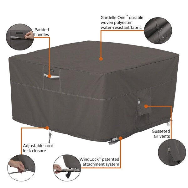 Cover, Sqr. Fire Pit, Grey