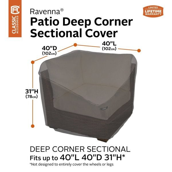 Ravenna Cover, Deep Seatd Corner, Sctnal, Grey, 42